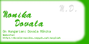 monika dovala business card
